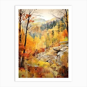 Autumn National Park Painting Yosemite National Park California Usa 7 Art Print