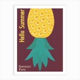 Hello Summer Party 4 Art Print