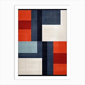 Harmony in Hyperspace: Mid-Century Geometric Travel Art Print