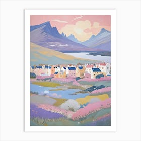 Northern Village In Pastel Art Print