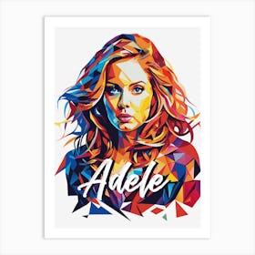 Adele in WPAP Pop Art Art Print