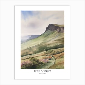 Peak District 12 Watercolour Travel Poster Art Print