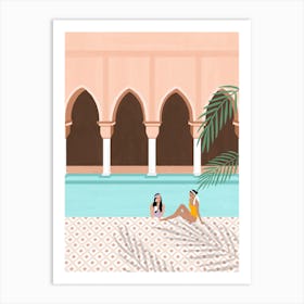 Morocco Dream Marrakech Riad Art Print