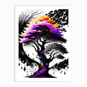 Rainbow Tree 8 Art Print