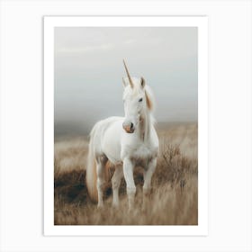 White Unicorn 6 Art Print