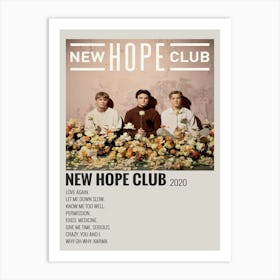 New Hope Club 2020 Poster Decor Art Print