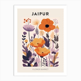 Flower Market Poster Jaipur India Art Print