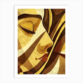 Woman'S Face 91 Art Print