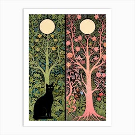 William Morris Cat In A Tree 1 Art Print