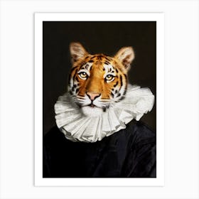 Fanatic Maurice The Coaching Tiger Pet Portraits Art Print