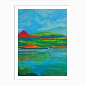 Canaima National Park Venezuela Blue Oil Painting 2  Art Print