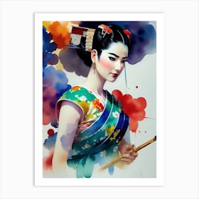 Geisha 105 Art Print