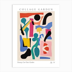 Collage Garden 14 Art Print