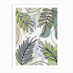 Tropical Leaves 10 Art Print