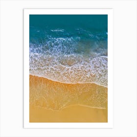 Aerial View Of A Beach Art Print