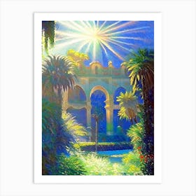 Balboa Park, Usa Classic Monet Style Painting Art Print