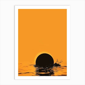 Sunset Over The Ocean 93 Art Print