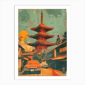 Retro Japan Street Art Print