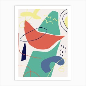 Colorful Abstract Watermelon Art Print