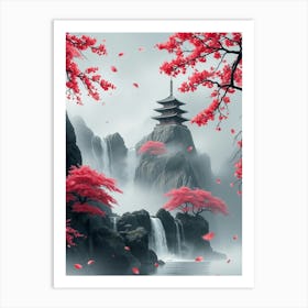 Asian Pagoda 2 Art Print