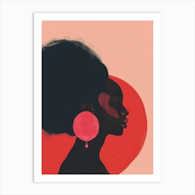 Portrait Of A Black Woman 3 Art Print