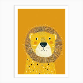 Yellow Lion 6 Art Print