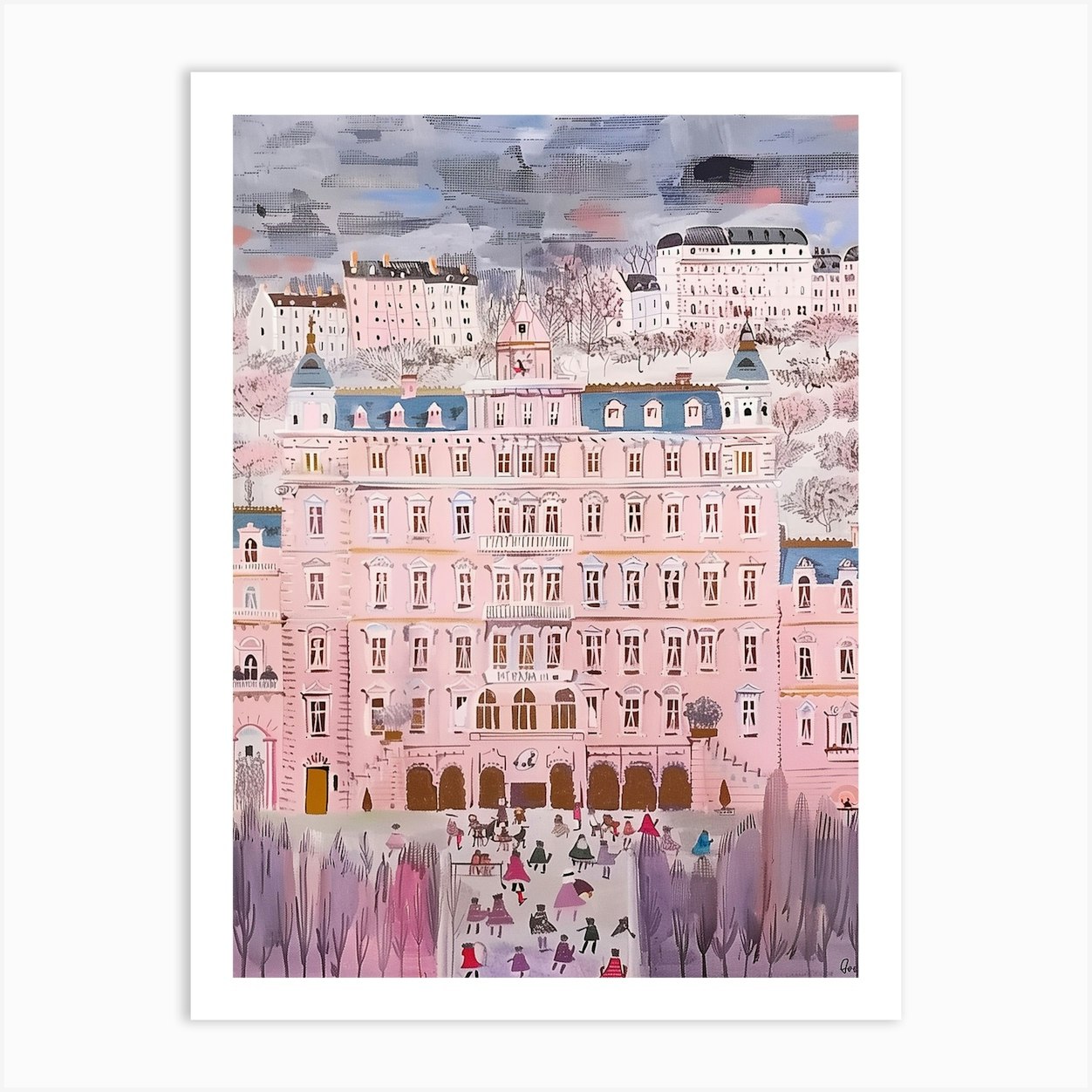 Grand Budapest Hotel 27 Art Print by AST prints