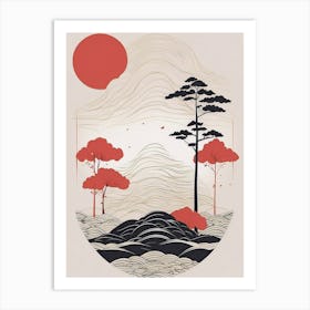 Asian Landscape Art Print