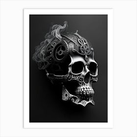 Skull Stream Punk 3  Art Print