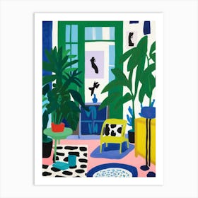 Room With Plants 1 Art Print