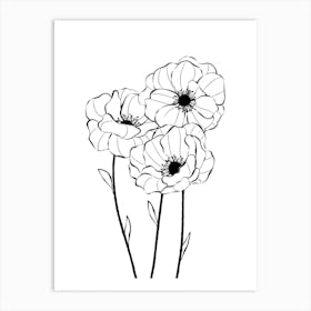 Poppy Flowers Art Print