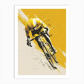 Mastering The Road Cycling Art Print