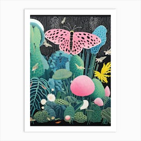 Butterfly Garden | Inspired by Yayoi Kusama Art Print