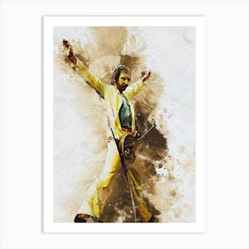 Smudge Pete Townshend The Who In Concert At The Omni Coliseum In Atlanta 24 November 1975 Art Print