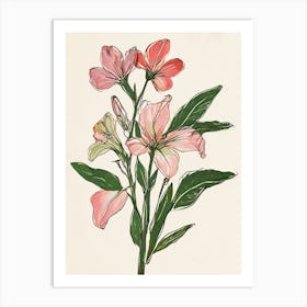 Pink Flowers Art Print