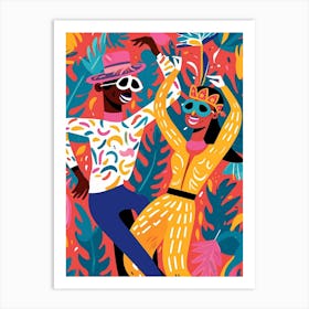 Latin Dancers Art Print