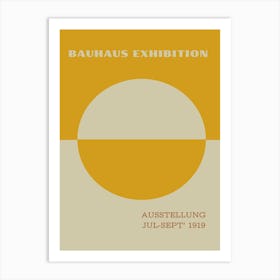 Bauhaus Yellow Exhibition 1 Art Print