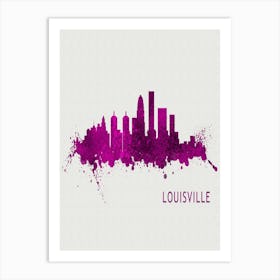 Louisville Kentucky City Purple Art Print