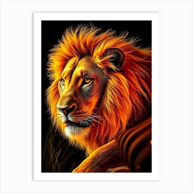 Wild Animal Creative Portrait 19 Art Print