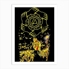 likin park chester bennington 1 Art Print