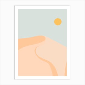 Sun Sand Of Mountain Art Print