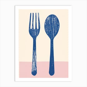 Fork And Spoon Art Print