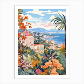 Jardin Exotique De Monaco Illustration 1 Art Print