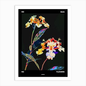 No Rain No Flowers Poster Lantana 1 Art Print