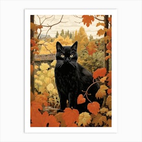 Autumn Cat 4 Art Print