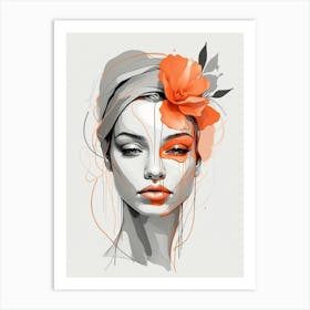 Abstract Of A Woman Art Print