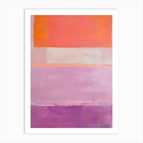 'Purple And Orange' 1 Art Print