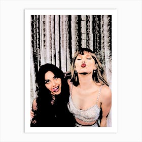 Olivia Rodrigo And Taylor Swift Art Print