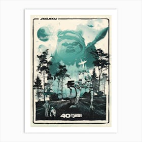 Star Wars 40th Anniversary Poster Art Print
