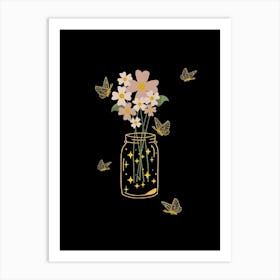 Jar Of Flowers 1 Art Print